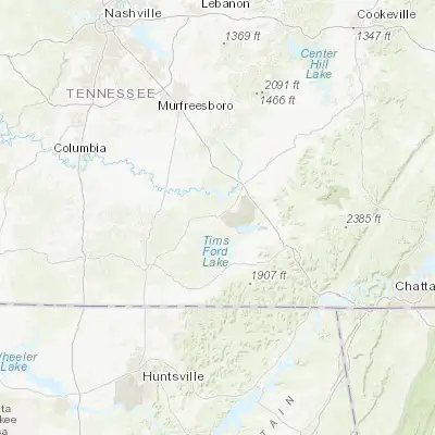 Map showing location of Tullahoma (35.362020, -86.209430)