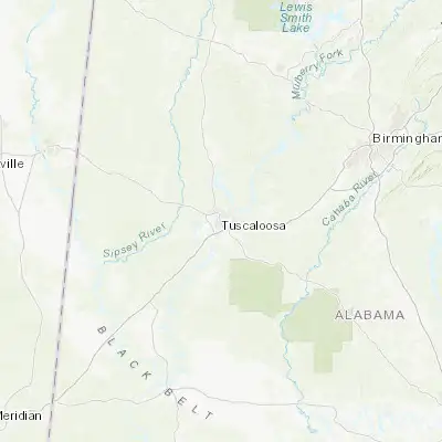 Map showing location of Tuscaloosa (33.209840, -87.569170)