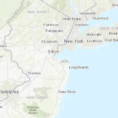 Map showing location of Union Beach (40.446500, -74.178200)