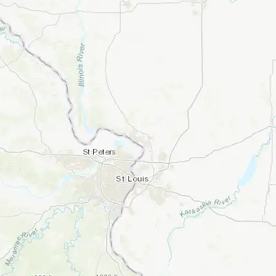 Map showing location of Upper Alton (38.911440, -90.150660)
