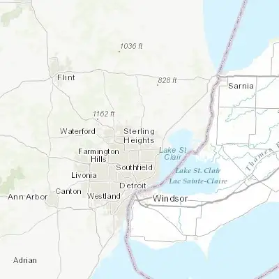 Map showing location of Utica (42.626140, -83.033540)