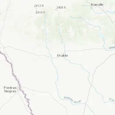 Map showing location of Uvalde (29.209680, -99.786170)