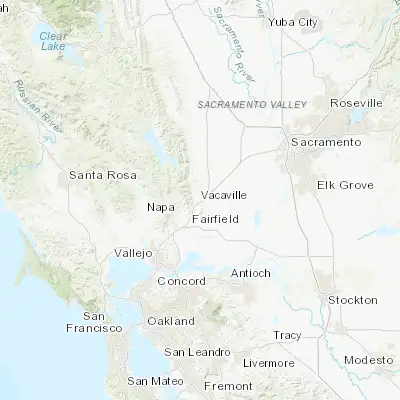 Map showing location of Vacaville (38.356580, -121.987740)