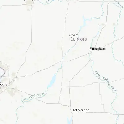 Map showing location of Vandalia (38.960600, -89.093680)