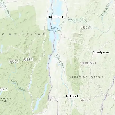 Map showing location of Vergennes (44.167280, -73.254010)