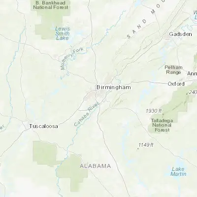 Map showing location of Vestavia Hills (33.448720, -86.787770)