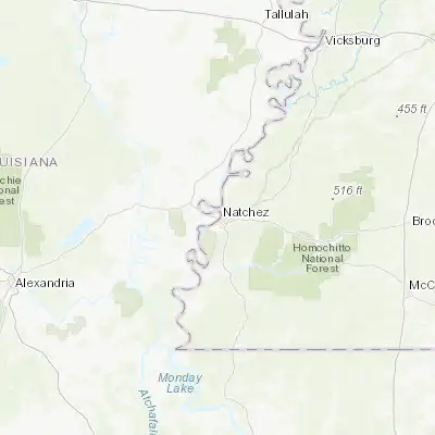 Map showing location of Vidalia (31.565440, -91.425950)