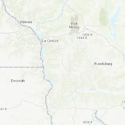 Map showing location of Viroqua (43.556920, -90.888740)