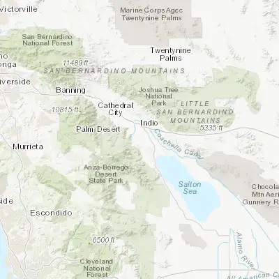 Map showing location of Vista Santa Rosa (33.627800, -116.218060)