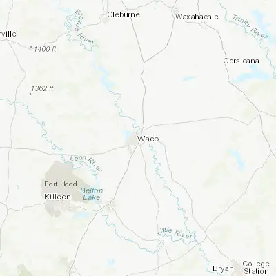 Map showing location of Waco (31.549330, -97.146670)
