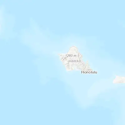 Map showing location of Waianae (21.437850, -158.185550)
