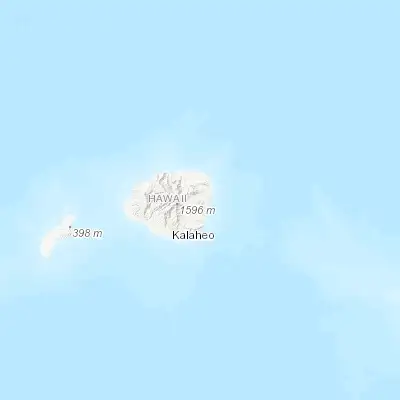 Map showing location of Wailua Homesteads (22.072440, -159.376770)