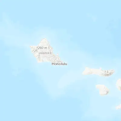 Map showing location of Waimānalo Beach (21.334070, -157.700030)