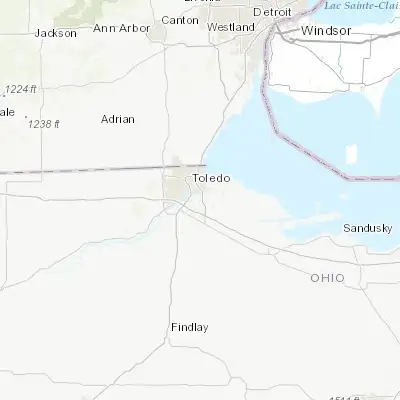 Map showing location of Walbridge (41.587830, -83.493270)