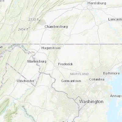Map showing location of Walkersville (39.486210, -77.351930)