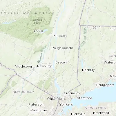 Map showing location of Wappingers Falls (41.596480, -73.910970)