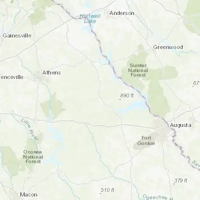 Map showing location of Washington (33.736790, -82.739310)