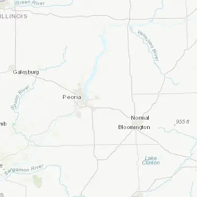 Map showing location of Washington (40.703650, -89.407310)