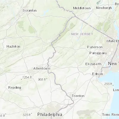 Map showing location of Washington (40.758430, -74.979340)