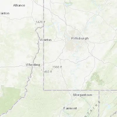 Map showing location of Washington (40.173960, -80.246170)