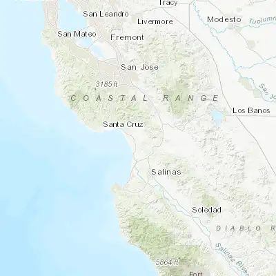 Map showing location of Watsonville (36.910230, -121.756890)