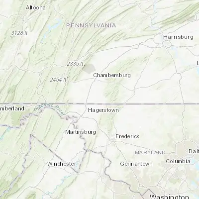 Map showing location of Waynesboro (39.755930, -77.577770)