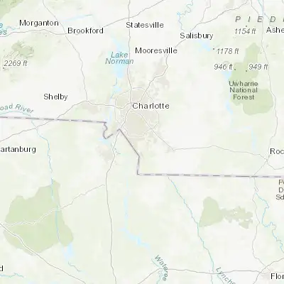 Map showing location of Weddington (35.022370, -80.760900)