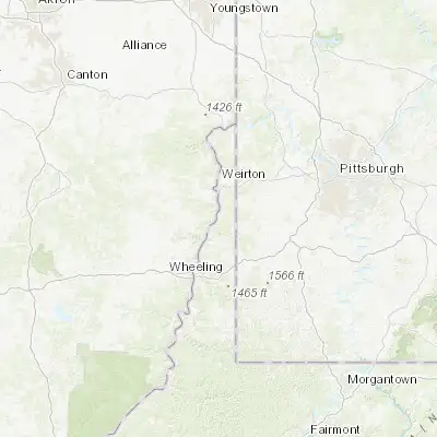 Map showing location of Wellsburg (40.272010, -80.609520)