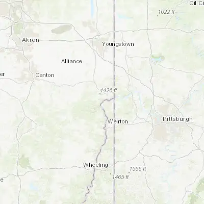 Map showing location of Wellsville (40.602840, -80.648960)