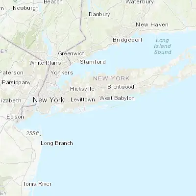 Map showing location of West Babylon (40.718160, -73.354290)