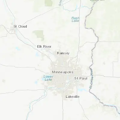 Map showing location of West Coon Rapids (45.159690, -93.349670)