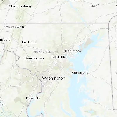 Map showing location of West Elkridge (39.207050, -76.726920)