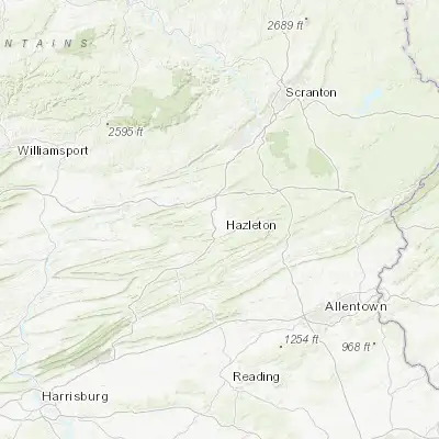 Map showing location of West Hazleton (40.958700, -75.996040)