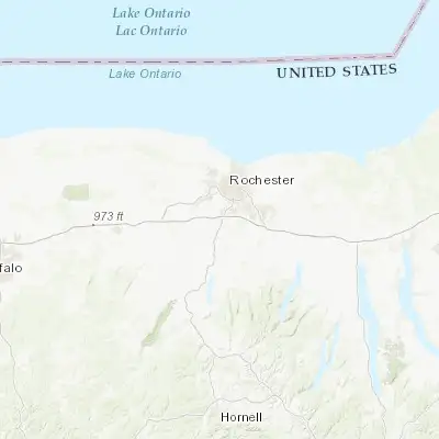 Map showing location of West Henrietta (43.040060, -77.661670)