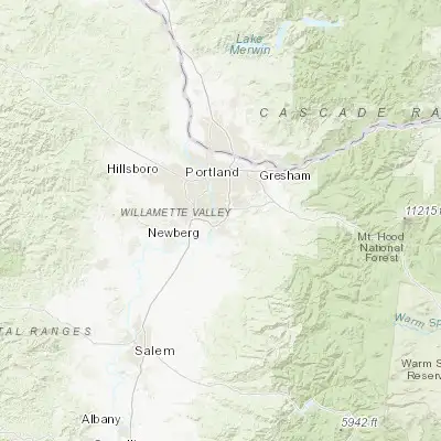 Map showing location of West Linn (45.365680, -122.612310)