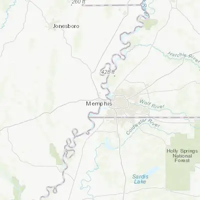 Map showing location of West Memphis (35.146480, -90.184540)