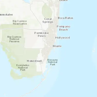 Map showing location of West Miami (25.763430, -80.296160)