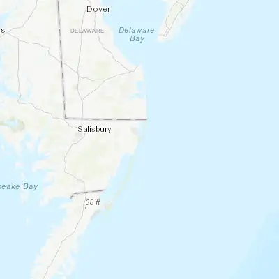 Map showing location of West Ocean City (38.331500, -75.106850)