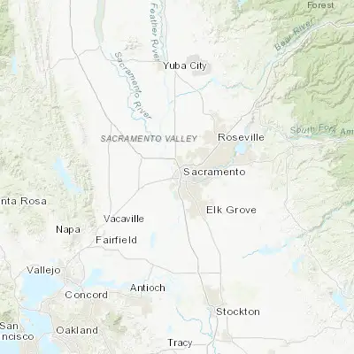 Map showing location of West Sacramento (38.580460, -121.530230)
