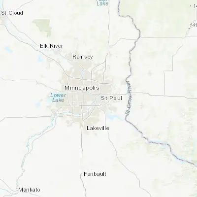 Map showing location of West Saint Paul (44.916080, -93.101610)