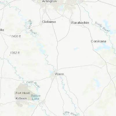 Map showing location of West (31.802380, -97.091670)