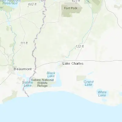 Map showing location of Westlake (30.242150, -93.250710)