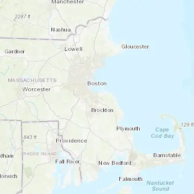 Map showing location of Weymouth (42.220930, -70.939770)