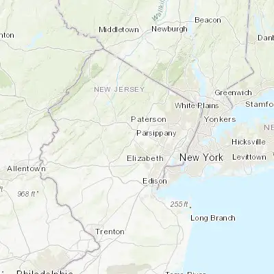Map showing location of Whippany (40.824540, -74.417100)