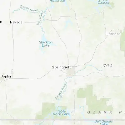 Map showing location of Willard (37.305050, -93.428530)