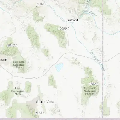 Map showing location of Willcox (32.252850, -109.832010)