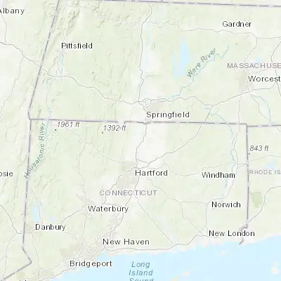 Map showing location of Windsor Locks (41.929260, -72.627310)