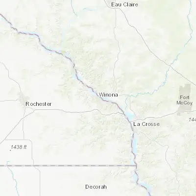 Map showing location of Winona (44.049960, -91.639320)