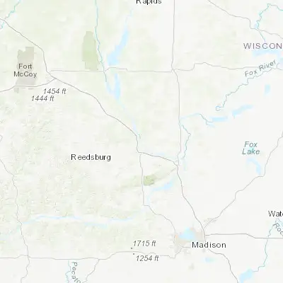 Map showing location of Wisconsin Dells (43.627480, -89.770960)