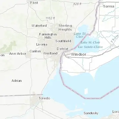 Map showing location of Wyandotte (42.214210, -83.149920)
